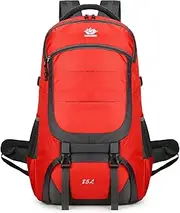 Large Backpack 85L Large Travel Backpack Hiking Camping Backpack Large Backpack for Travel Red