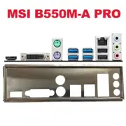 OEM I/O Shield Motherboard Backplate Baffle for MSI B550M-A PRO Motherboard