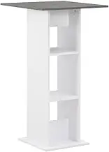 VRAXO Bar Table White and Anthracite Grey 60x60x110 cm -16.5KG,280210