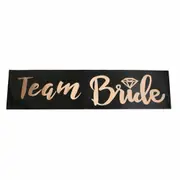 Black Team Bride To Be Sash Sashes Hens Night Party Wedding Bridal 18 Types Bridesmaid