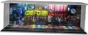 1:64 Parking Lot LED Display Case Vehicle Garage Showcase Background Acrylic Protective Protection Case for Model Cars Layout, Japanese City