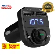 Wireless Bluetooth FM Transmitter – Dual USB Car Charger & Hands-Free Calling!