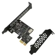 PCIE To USB 3.2 Expansion Card Black 5Gbps High Speed PCIE X1 To USB3.2 Gen1 WPD