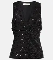 [Jacques Wei] Jacques Wei Open-knit top AU 12 blue
