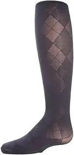 Girls Argyle Tights | Girls Tights and Sheer Tights by MeMoi Navy MK 308 8-10
