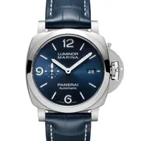 在飛比找PChome24h購物優惠-PANERAI 沛納海 最新款藍面 PAM01313 自動上