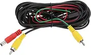 SING F LTD RCA Backup Camera Video Cable Car Reversing Camera RCA Extension Cable 6m Male to Female/Male Extension Cable for Truck Camper Trailer