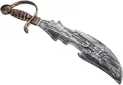 TINEASUR Medieval Pirate Knife for Halloween Fake Knife Toy Pirate Costumes Accessories Men's Sword Props Plastic