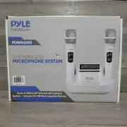 Pyle USA UHF Wireless Microphone System PDWM3100 White (D609)