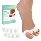 Toe Separators Spacers for Women - 8 Pack Gel Toe Straightener to Correct Bun...