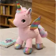 40cm Huggable Cute Unicorn Dream Rainbow Plush Toy High Quality Horse Sweet Pink