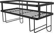 Mikinona Over The Toilet Storage Shelf Single Bathroom Organizer for Toilet Shampoo Towels Space Saving Bathroom Rack Easy to Assemble Finish