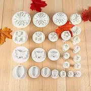 Cake Decorating Tools Flower Fondant Cake Sugarcraft Kit 46 PCS Baking Supplies for Professional Designs, Ideal for Fondant Cakes and Craft Clays
