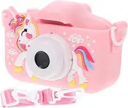 ORFOFE 1 Set Children's Camera Digital Camera Toys Photo Camera for Kids Camera Plaything Kids Camera for Girls Small Camera for Kids Kid Camera Pink Selfie Camera Mini Toddler Silica Gel