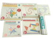 6-Lot Quilt Block Foundation Paper Roll Flying Geese Kite Star Steps Triangle