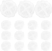 Hair Drain Stickers - Mesh Drain Stickers | 15X Adhesive Mesh Filter Trap Stopper Strainer for Sink Pipe Outdoor Apartment Garage Home RV