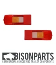 *FITS VOLVO FH FM FH12 FM12 TIPPER REAR LAMP LIGHT LENS RH LH (PAIR) BP90-037/2