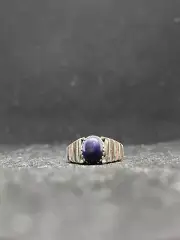 Native American Navajo lapis lazuli Sterling Silver Ring Size 6.5