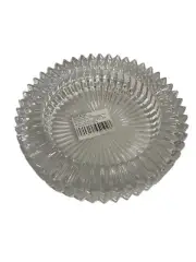 Mikasa Diamond Fire Wine Bottle Glass Crystal Coaster / Candle Holder 6”