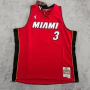 Miami Heat Dwyane Wade 05-06 Jersey Mens 2XL Red NBA Mitchell Ness Basketball