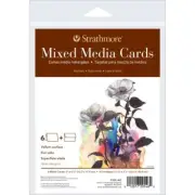 Strathmore Cards & Envelopes 5"X6.875" 6 pack Mixed Media*