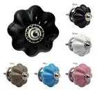 Drawer Knob Vintage Flower Ceramic Cupboard Door Cabinet Handle Pull 1/6/12/24PK
