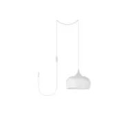 Living District Nora 1 Light 11" Pendant Plug, White - LDPG2003WH