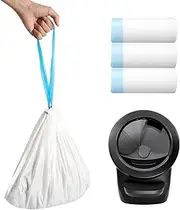 60pcs Cat Litter Bags for Litter Robot 4, Automatic Self Cleaning Cats Litter Box Waste Bags for Self-Cleaning Cat Box Multiple Cats Liners with Drawstring Pet Self Cleaning Waste Boxes Bags Liners