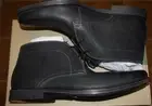 Men's-Clarks-Holmby Top-26119684-Designer-Black-Leather-Shoes-Boots-12-New-Box
