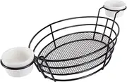 1Pc Stainless Steel Frying Basket Versatile Fried Food Container for French Fries Chicken Snacks Kitchen Supplies for Home Restaurant Use Black