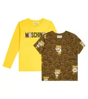 [Moschino Kids] Moschino Kids Cotton jersey T-shirt and top Y 10 multicoloured
