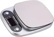 ULTECHNOVO 1Pc Portable Stainless Steel Digital Kitchen Scale for Baking and Coffee Precision Weighing Lightweight Compact Design with Backlit LCD Display for Home and Store Use