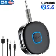 Bluetooth 5.0 Wireless Receiver Adapter for Home Car Stereo Audio 3.5mm Jack AUX