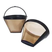 2Pcs Reusable Coffee Filter Basket, No.4 Cone Coffee Maker Filters, for Ninja...