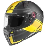 FF110 Cinder Matt Black Yellow Full Face Helmet