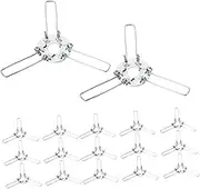 ARTIBETTER DIY Lighting Accessories 3 Prong Spring Clips Clamps for Light Lampshade Holder