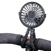 Portable Toddler Fan,Clip on Rotatable Fan for Toddler Strollers | Battery Operated Rotatable Handheld Cooling Fan for Cribs, Car Seats