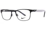 New KIDS Nike 5591 002 Satin Black & Pure Platinum Eyeglasses 48/17/135