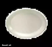 Oneida F1560000368 Buffalo Cream White 12.625" x 9.5" Porcelain Oval Platter