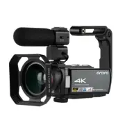 ORDRO AE8 4K Camcorder DV Camera 30MP Still Image Recording w/ Lens Mic