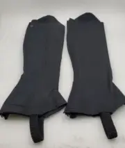 ProChaps Fit Half Chaps Sizes XXS,XS,S,M,L,XL,XXL Black or Brown Washble Leathr