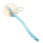 Bath Body Brush With Soft Loofah And Bristles Back Scrubber Long Handle