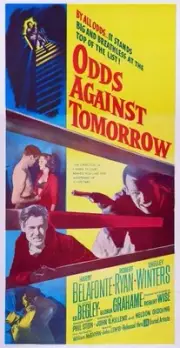 Odds Against Tomorrow poster Robert Ryan Harry Belafonte 1959 Old Movie Photo