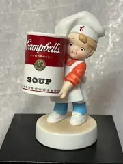 Campbell’s Soup 2003 Boy with Soup - Ceramic 4"- New s