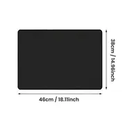 Fire Pit Mat for Bonfire,Fireproof Firepit Mat Portable Fire Pit Pad for Deck Patio Protect Mat 15x18 in Black