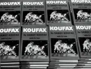 Copies of the book "Koufax" writen by Sandy Koufax during an autog- Old Photo