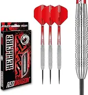 RED Dragon Hell Fire 22g, 24g or 26g Tungsten Darts Set with Flights and Stems