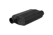 Proflow Muffler, Black Flow Chamber 2-1/4in. Side Inlet To 2-1/4in. Side Outlet