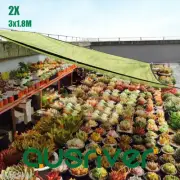 2Pcs 100gsm 3x1.8M Garden Flower Plant Shade Cloth 75% UV Block HDPE Shade Net