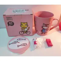 在飛比找蝦皮購物優惠-全家 絕版品 阿朗基 柔粉色貓咪找茶杯+杯蓋 交換禮物 特價